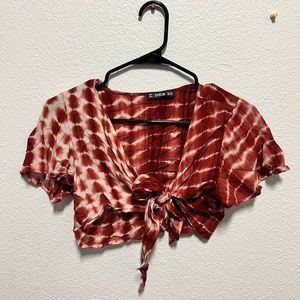TYE DYE CROSS OVER TOP